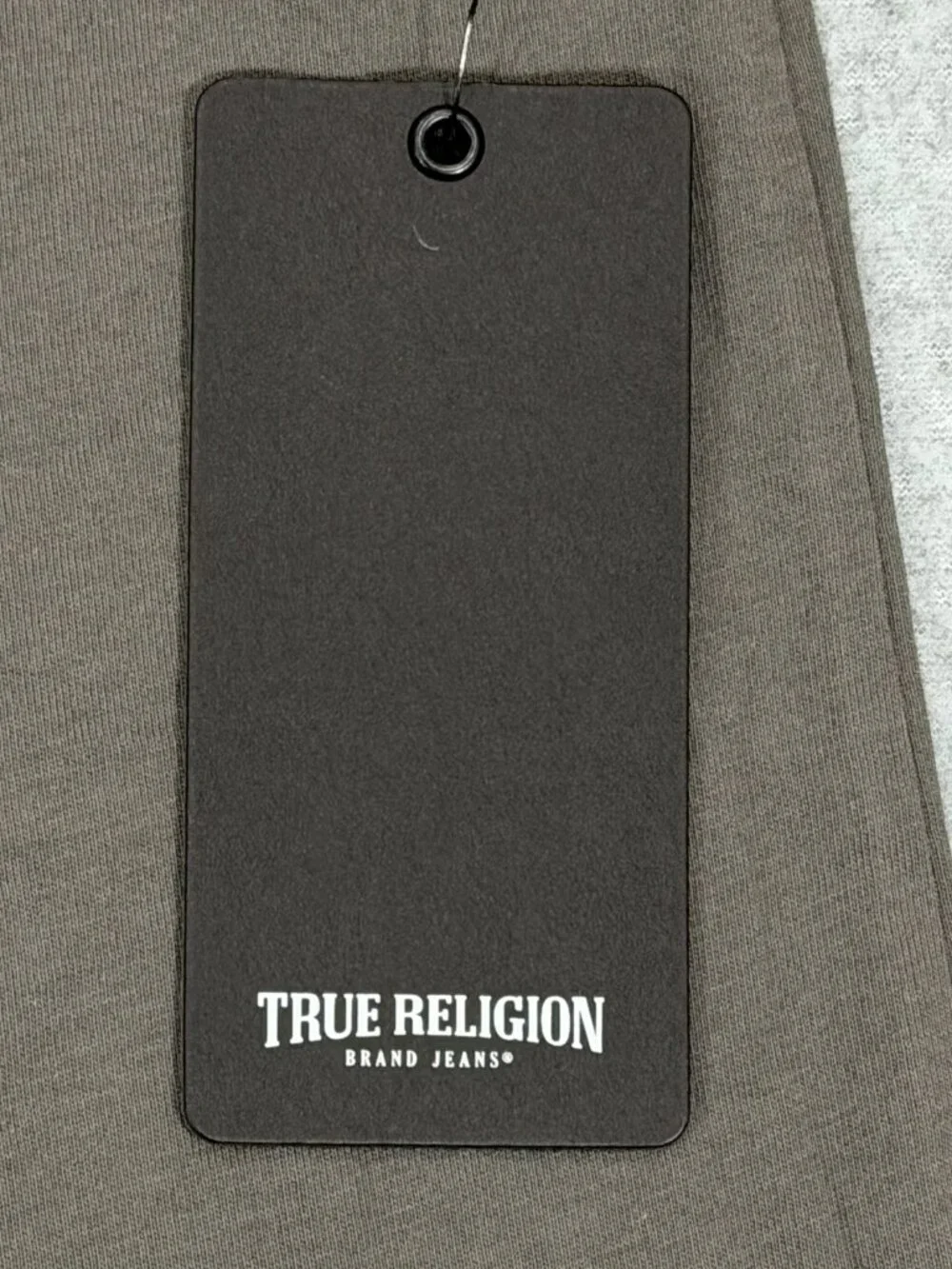 True Religion Studded Buddha Tee T-Shirt Men's XL Charcoal Gray Cotton NWT